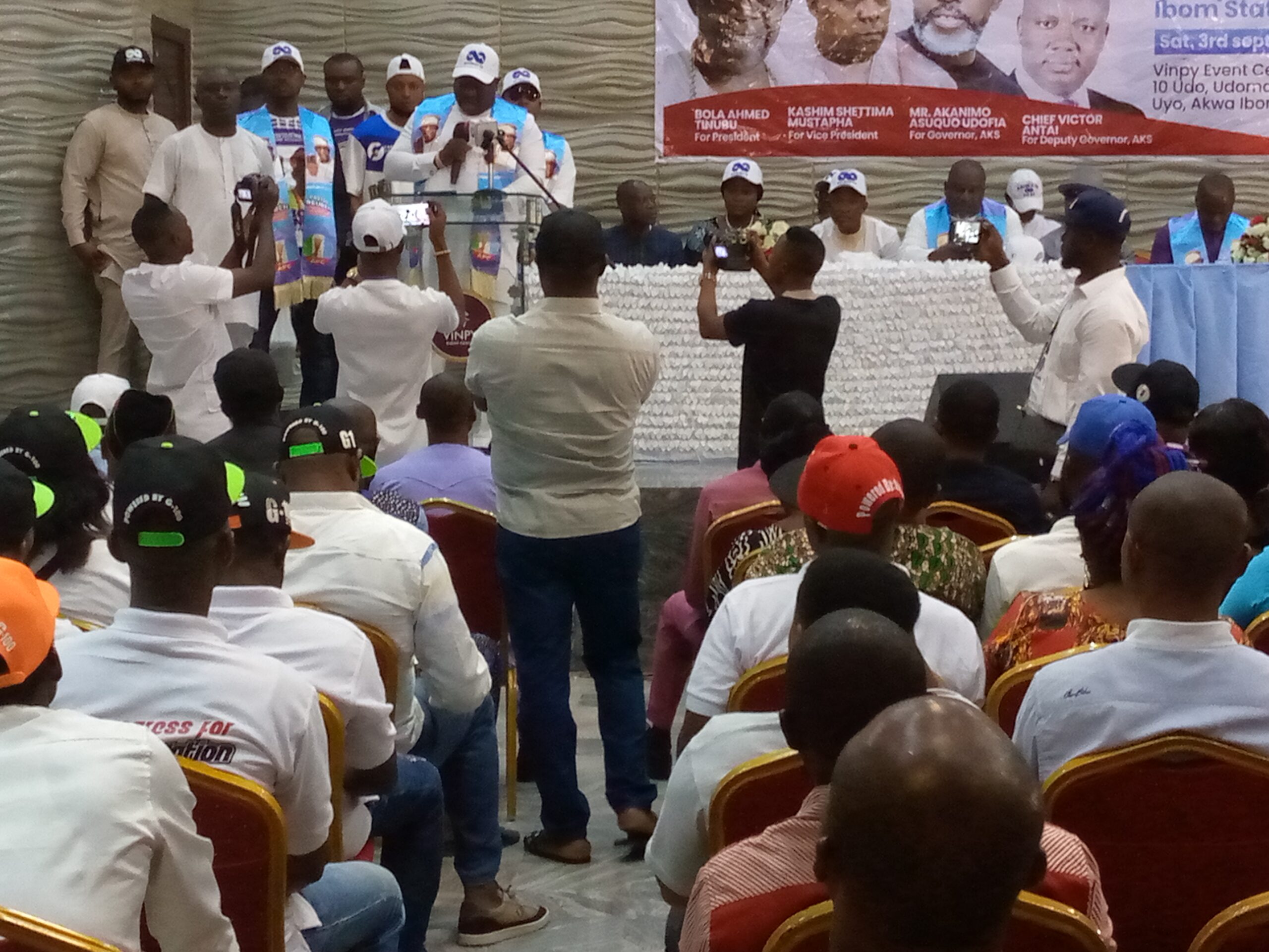 South South Coordinator of the Asiwaju Group TAG Chief Reuben Wilson Shuts-down Uyo Akwa Ibom State For Tinubu