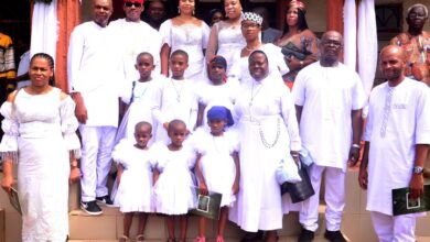 Maduka Buries Mother-In-Law In Imo, Pledges Befitting Home For Catholic Priests