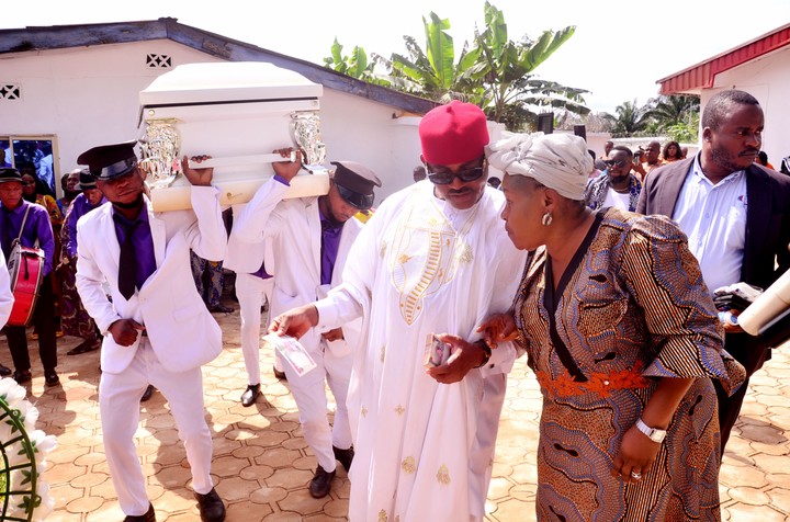 Maduka Buries Mother-In-Law In Imo, Pledges Befitting Home For Catholic Priests