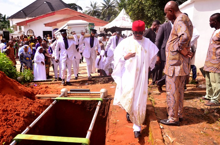 Maduka Buries Mother-In-Law In Imo, Pledges Befitting Home For Catholic Priests