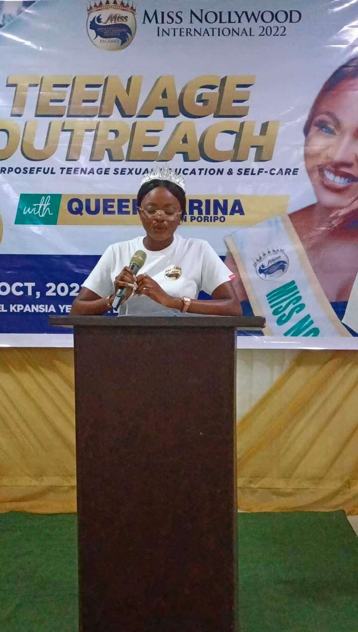 "I feel satisfied using my pet project to touch lives as the 9th Miss Nollywood international, Queen Karina Simon Poripo