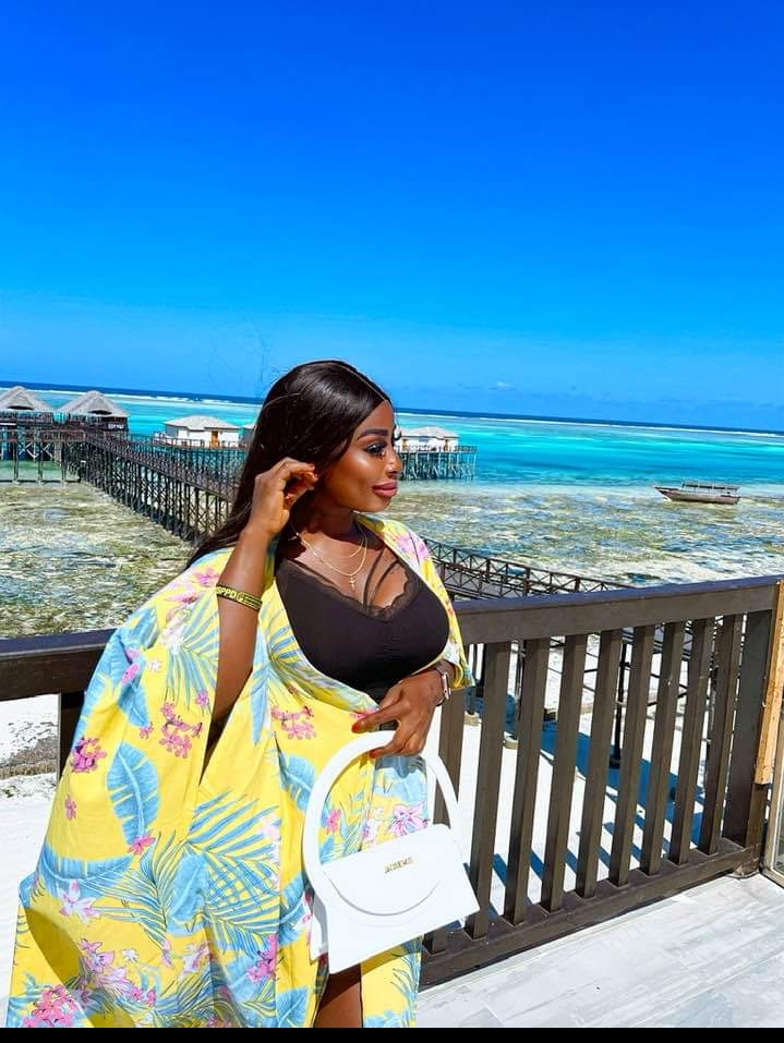 Bayelsa female welder Celebrates birthday outside the country as she enjoys herself in a vacation