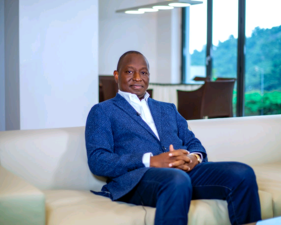 The Group President, Azikel Refinery, Dr. Eruani Azibapu Godbless receives a National Honorary Award as “Commander of the Order of the Federal Republic (CFR)” from President Muhammadu Buhari at the International Conference Centre, Abuja.