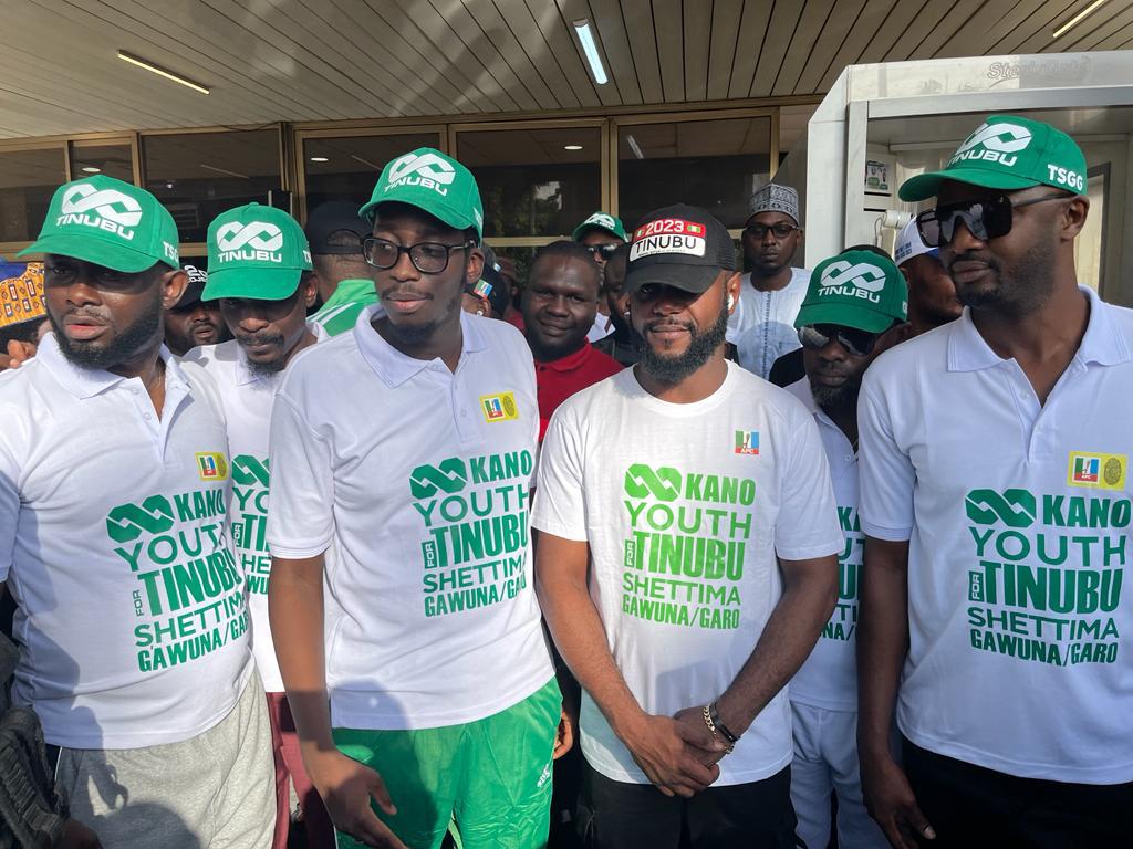 Fear Grips Opposition As Ganduje's Son Leads Over 1Million To March For Tinubu In Kano