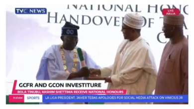 Tinubu Receives Transition Documents & Baton Of Service From Buhari