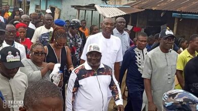 Dr. Solomon David Accompany Great Joshua Maciver as he pays his last respect to late Mr Opuofoni Amos Bountain,