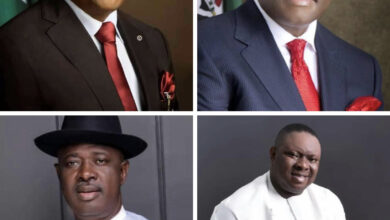 AKPABIO, WIKE, HEINEKEN, PASTOR REUBEN, DENNIS OTIOTIO, OSEKE, KEYAMO, OSHIOMOLE, OGBUKU, AGEGE, AYIRI, BADARU, STELLA OKOTETE, AKUME, OTHERS NAMED AS APC CAMPAIGN COUNCIL FOR BAYELSA GUBER ELECTIONS.