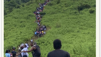 The Big Break Moment Africa Record Breaking Students Mountain Hike In Nigeria.