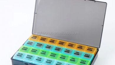 “Never Miss a Dose: New Large Capacity 28-Day Pill Organizer with Grids”