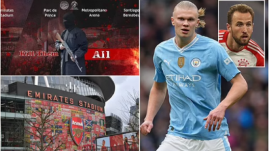 Islamic State ‘threatens terrorist attack on tonight’s Champions League games’ including Arsenal vs Bayern Munich at the Emirates Stadium