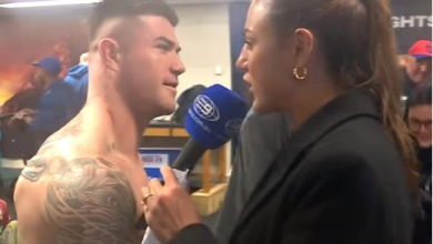 Moment footballer tries to kiss his teammate’s wife on Live TV