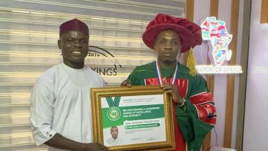 IKECHUKWU CHISIMDI VICTOR HONORED AS ECOWAS YOUTH AMBASSADOR AND RECEIVES PRESTIGIOUS NELSON MANDELA LEADERSHIP AWARD*