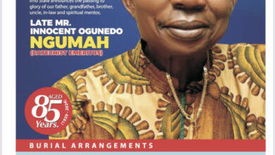 Seven Months After Burying His Mother, Victor Ngumah’s Father Joins His Ancestors