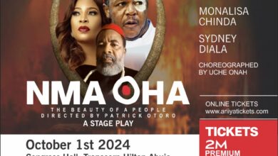 Francis Duru, Monalisa Chinda, Others In Cast List Of Stage Play “Nma Oha”, To Launch Oct 1