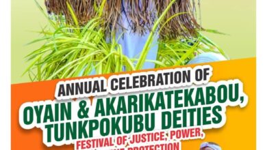 The people of Okerenkoko Community, Gbaramatu Kingdom, Delta State, cordially invite you to the Annual Celebration of Oyain, Akarikatekabou, and Tunkpokubu Deities, taking place from February 10th to 13th, 2025. The people of Okerenkoko Community, Gbaramatu Kingdom, Delta State, cordially invite you to the Annual Celebration of Oyain, Akarikatekabou, and Tunkpokubu Deities, taking place from February 10th to 13th, 2025.