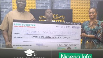 14-Year-Old Joseph Majesty Ojochegbe Wins Nigeria Info’s “I Beg to Differ” Season 2!