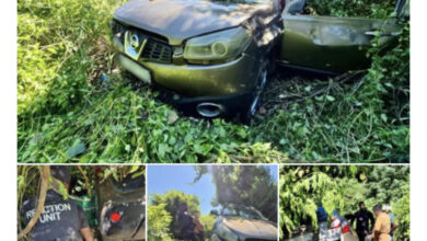 South African man crashes SUV with intention of k!lling himself and his wife after she confronted him over female clothing in his car