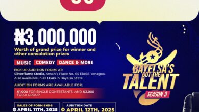 Countdown to the Audition of the forthcoming Bayelsa Got the TALENT Season 3 with winner 3Million Naira