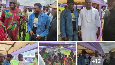 The National Chairman of Phase 2 of the Presidential Amnesty Program (PAP), Gen. Ibena Rufus Salvation Attend the burial Ceremony of the late Pa Douglas Nelson Akitikpo