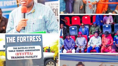 Gov. Diri inaugurates modern Table Tennis facility in Yenagoa  … receives new table tennis coach for Bayelsa
