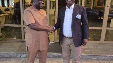 JUST IN:    BAYELSA STATE ACTING CHAIRMAN OF THE PDP GEORGE TURNAH VISITS NEWLY APPOINTED EXECUTIVE DIRECTOR PROJECT OF THE SOUTH SOUTH DEVELOPMENT COMMISSION (SSDC) MARCUS EJI