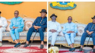 Delta State Governor Hon. Sheriff Oborevwori and his predecessor, Senator Ifeanyi Okowa in a close door meeting with Governor Diri