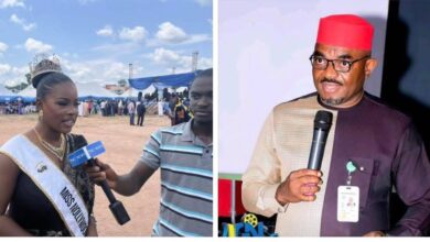 Miss Nollywood international Hassana Ozohu Salisu celebrate Amb Emeka Rollas, AGN President of Nigeria