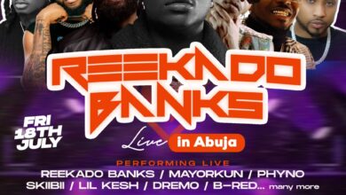 Popular Singers, Reekado Banks, Phyno, Mayorkun, Others to Storm Abuja July 18*