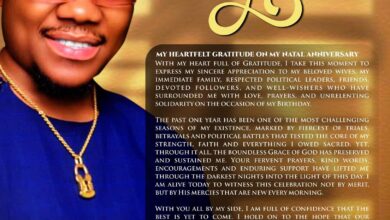 𝐇𝐎𝐍. 𝐋𝐔𝐂𝐊𝐘 𝐎𝐊𝐎𝐃𝐄𝐇 𝐇𝐄𝐀𝐑𝐓𝐅𝐄𝐋𝐓 𝐍𝐀𝐓𝐀𝐋 𝐀𝐍𝐍𝐈𝐕𝐄𝐑𝐒𝐀𝐑𝐘 𝐀𝐏𝐏𝐑𝐄𝐂𝐈𝐀𝐓𝐈𝐎𝐍.