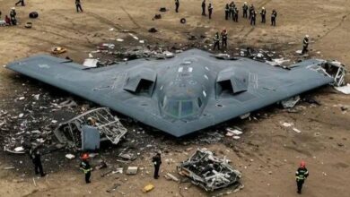 B-2 Spirit Crash on his way back to USA.