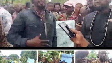 Enugu community embarks on peaceful protest over alleged takeover of ancestral land among those include Chief Arthur-Ugwa Chinedu