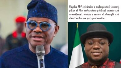 BAYELSA PDP CONGRATULATES HIS EXCELLENCY, CHIEF BARR. NYESOM WIKE ON DOCTORATE AWARD
