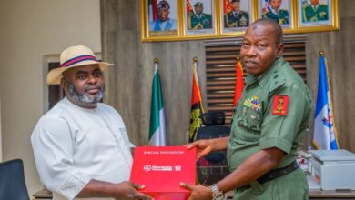 Nigerian Army School Commandant in Abuja receive GbaramatuVoice Delegation ahead of 10th anniversary