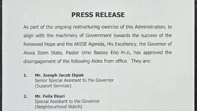 Akwa Ibom State Governor Sacks Appointees For Attending PDP Convention