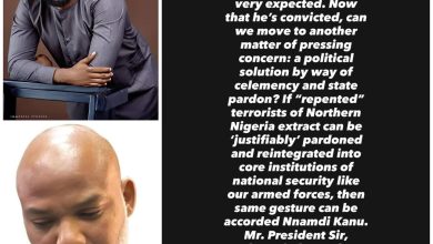 Comic actor, Okon Lagos, reacts to Nnamdi Kanu’s sentencing