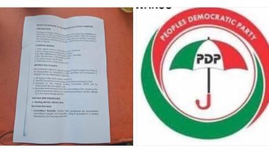 Breaking: HIDDEN REPORT OF THE COMMITTEE SET UP BY PDP BOT RECOMMENDS NO IBADAN CONVENTION…..