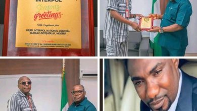 National Chairman, Presidential Amnesty Phase 2, Gen Ibena Salvation Rufus Congratulates Dr Dennis Otuaro, Administrator PAP for INTERPOL NCB Recognition in Abuja