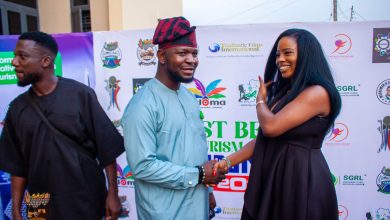 Miss Nollywood Queen Hassana Ozohu Salisu spotted With the Director General ministry of art culture and tourism at the 1st Benue Business Dinner 2026