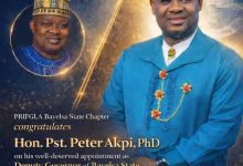 PASTOR REUBEN INITIATIVE FOR GOOD LEADERSHIP AND ACCOUNTABILITY (PRIFGLA) BAYELSA STATE CHAPTER.