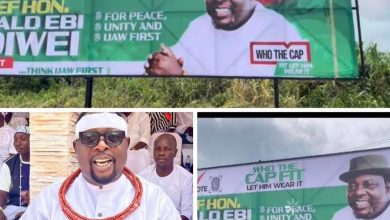 Igbadiwei’s Rising Popularity: Supporters Flood Communities with Voluntary Billboards Ahead of INC Race