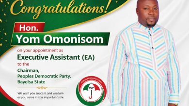 APPOINTMENT OF EXECUTIVE ASSISTANT (EA) TO THE CHAIRMAN, PDP BAYELSA STATE