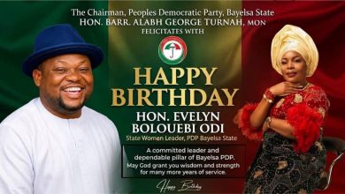 TURNAH CELEBRATES BAYELSA PDP WOMAN LEADER, HON. EVELYN BOLOUEBI ODI, ON HER BIRTHDAY