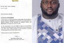 BREAKING NEWS!!  GOVERNOR MONDAY OKPEBHOLO APPOINTS HON. VICTOR URESHEMI AKANDE AS SPECIAL ADVISER ON STUDENT AFFAIRS AND MOBILIZATION