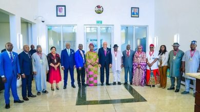 Chief Reuben Wilson, UNIUYO Governing Council Members Visit Gov. Umo Eno